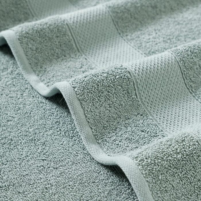 Modern Threads Pax 6-Piece Reversible Dyed Jacquard Towel Set – Bath Towels, Hand Towels, and Washcloths – Super Absorbent and Quick Drying – 100% Combed Cotton, Ivy