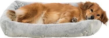 Крісло-ліжко для собак TRIXIE Nando, 60x50 см, сірий, з м'якою наповнювачем, для середніх собак, антиковзаюче