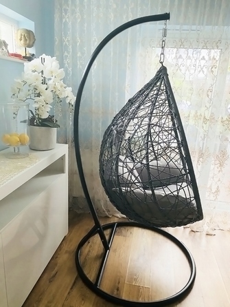 Підвісне крісло-гойдалка Bluegarden, 105 см, витримує до 120 кг