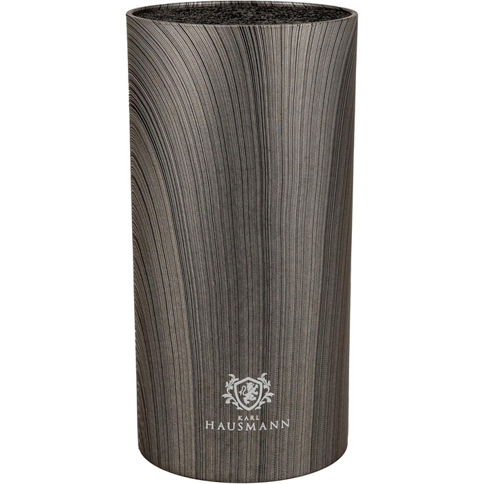 Набір ножів Karl Hausmann 5 предметів: ніж, підставка - кухонні ножі з нержавіючої сталі (сірий колір дерева)