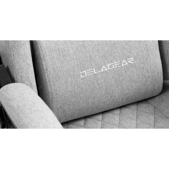 Ігрове крісло Delagear G 404, сіре, тканинне