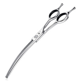 Ножиці для грумінгу собак та котів PURPLEBIRD 7.0 дюймів, вигнуті, з японської сталі 440C, ручна робота