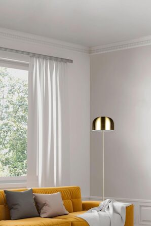 LED настільна лампа Julien, акумуляторна, USB-C, бездротова, диммування торканням, Ø 12 см, металева, 1,5W, матове латунь