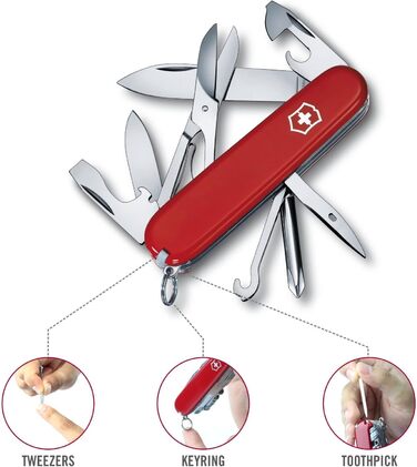Швейцарський мультитул Victorinox Super Tinker 1.4703 – червоний, 14 функцій