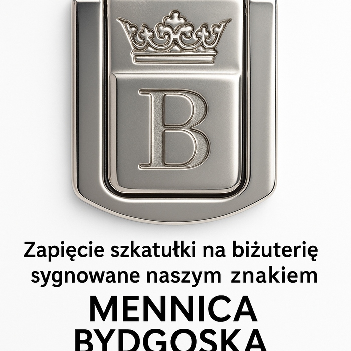 Шкатулка Mennica Bydgoska, чорна шкіряна