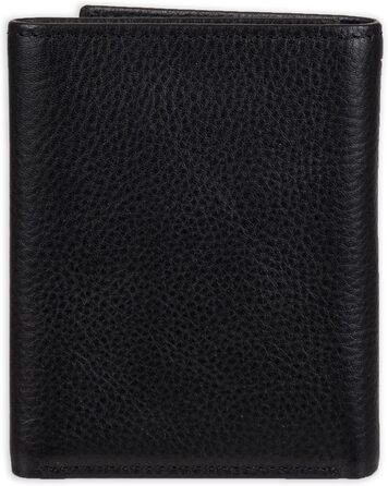 Чоловічий гаманець Tommy Hilfiger чорного кольору з вишитою емблемою та захистом RFID
