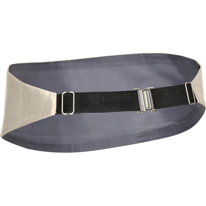 Комплект підтяжки та краватка-метелик + нагрудна хустка для смокінга (шампань-металік)