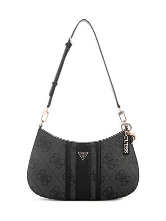 Сумка жіноча Guess Noelle II Top Zip Shoulder Bag Coal Logo - оригінал