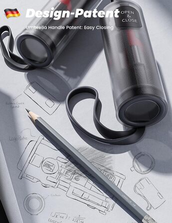 MidingChai Парасолька-зонт Штормостійка, велика, з захистом від УФ, автоматична, портативна, XXL для гольфу, подорожей та відпочинку, чорна (для чоловіків та жінок)