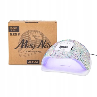 Професійна UV/LED лампа для нігтів MOLLYNAILS X5 150W для гель-лаків