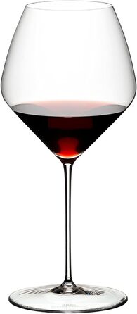 RIEDEL Veloce Pinot Noir/Nebbiolo Wine Glass Set, 2-Piece, Crystal Glass, premium machine-made
