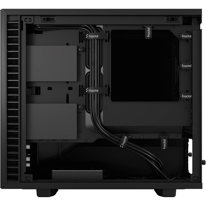 Корпус для ПК Fractal Design Define 7 Nano Black - Mini ITX, тиха система, скло, чорний