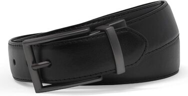 Чоловічий шкіряний ремінь Steve Madden, чорний/коричневий, реверсивний, для повсякденного та ділового стилю