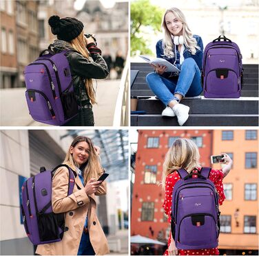 Rucksack Cafele з RFID захистом, USB зарядкою та водонепроникністю для ноутбука 17.3