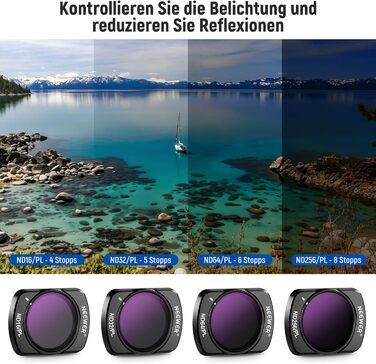 Набір фільтрів NEEWER для DJI Osmo Pocket 3: ND/CPL, UV, 6 шт.