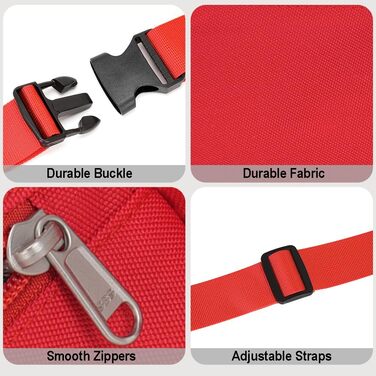 Поясна сумка на пояс для чоловіків та жінок, спортивна, для подорожей, прогулянок з собакою, червона