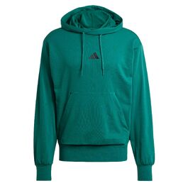 Чоловічий худі adidas Essentials Feelcozy French Terry з капюшоном, Collegiate Green / Black, розмір S
