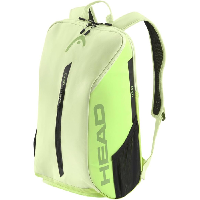 HEAD Tour Backpack 25L - Black/White (Sage) - Tennis Backpack for Travel & Gear Storage