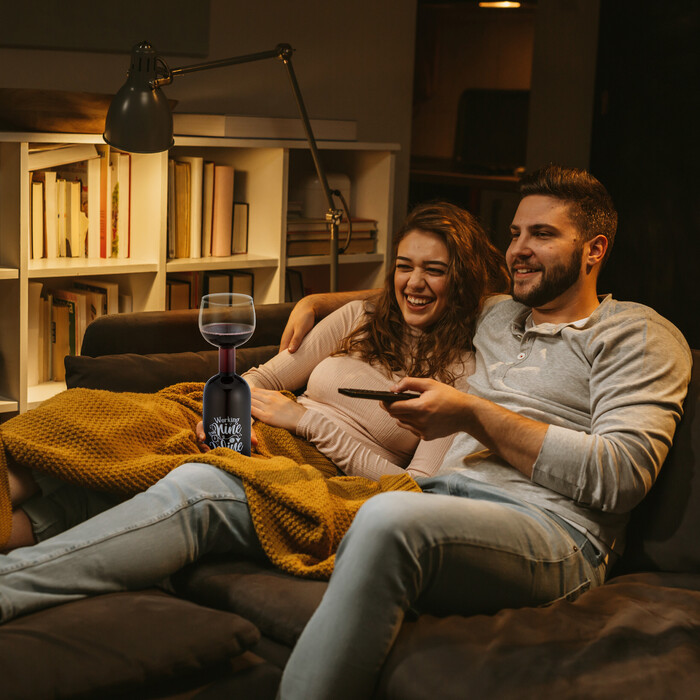 Скляна пляшка для вина Relaxdays, 750 мл