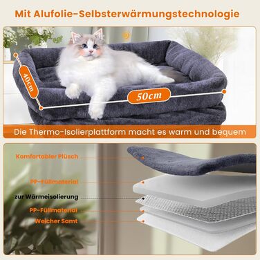 Дряпальня для котів великих порід, кімнатна, 60 см, сіра, з платформою, сизаль, пандус, будиночок, м'ячі, щітка