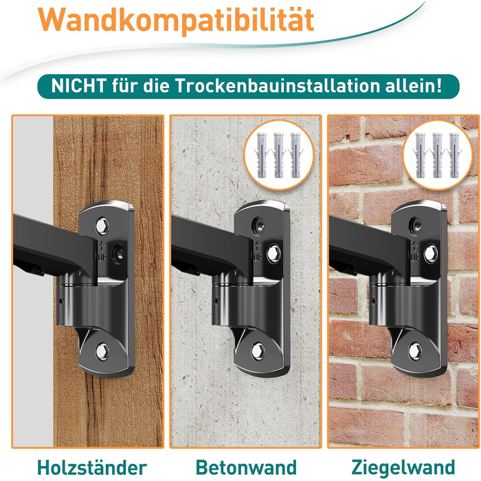 Кріплення для монітора ELIVED EV023A: газліфт, 13-32