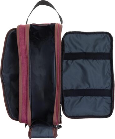 Туалетна сумка-органайзер для подорожей Elephant: велика, для жінок та чоловіків, червона, бордово-коричнева