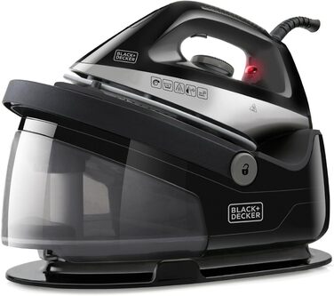 Праска Black+Decker BXSS2401E, 2400 Вт, відпарювач, 1,5 л, регулювання температури, ECO-режим, готова за 1 хв