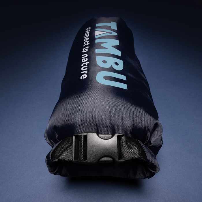 Спальний мішок Tambu Mumienschlafsack 80x210см - компактний - літо, осінь та зима. Теплий спальний мішок для кемпінгу, подорожей та фестивалів. PFC-free (Синьо-осінній)