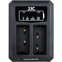 Зарядний пристрій JJC USB для акумуляторів Fujifilm X-T30, X-E5, X100VI, X100V та інших моделей (NP-W126/NP-W126s)
