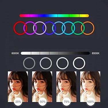 Кільцева LED-лампа зі штативом, 12,6