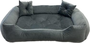 Ортопедичне собаче ліжко Dogs4Life Velours XL 135x100 см | Для великих собак | З водонепроникним покриттям | Зручне собаче ліжко | Легко мити | На відкритий простір | З бортиком