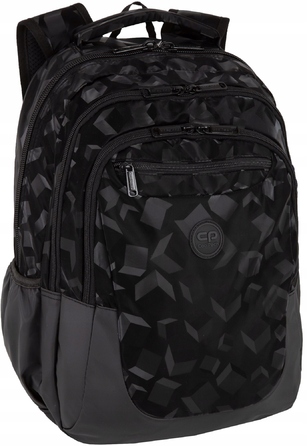 Шкільний багатокамерний рюкзак CoolPack, чорний, 28 л
