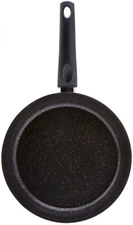 Набір посуду Karaca Biogranit, 7 предметів, чорний/золотий, з антипригарним покриттям, для індукційних плит, граніт