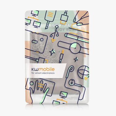 Чохол-книжка kwmobile для Pocketbook Era/Era Color: з екошкіри, з петлею для руки, сірий «Схід Сонця» 22