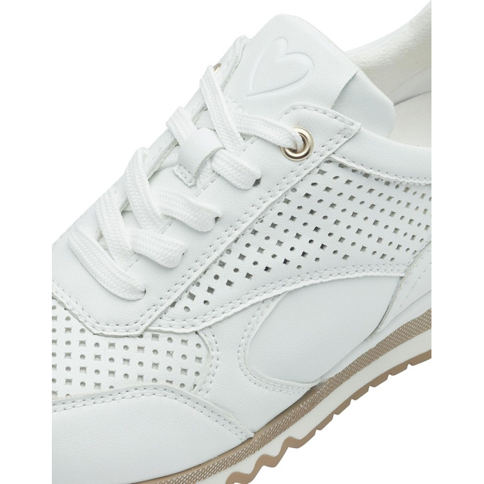 Жіночі кросівки Marco Tozzi, білі, на шнурівці, веганський матеріал (40 EU)