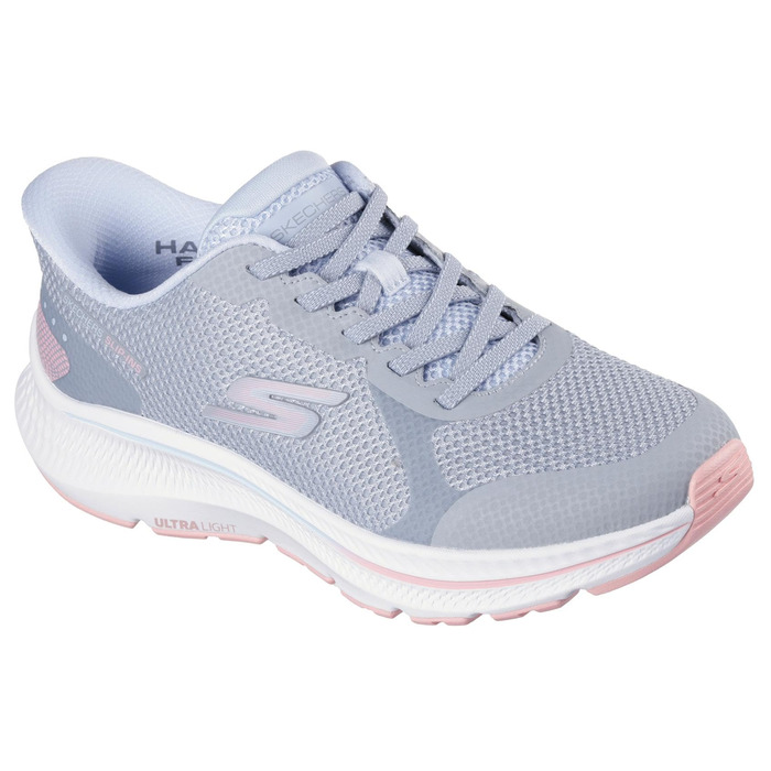 Кросівки Skechers Go Run Consistent 2.0 Captiva для жінок, сірі, розмір 39 EU, текстиль, сині вставки