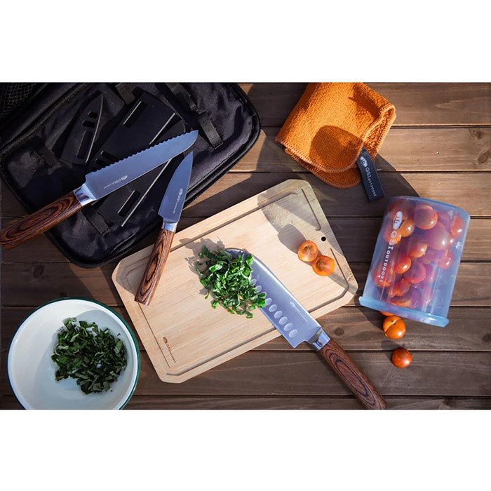 Набір кухонних аксесуарів Gsi Gourmet Backpack Kitchen, 7 предметів, багатобарвний