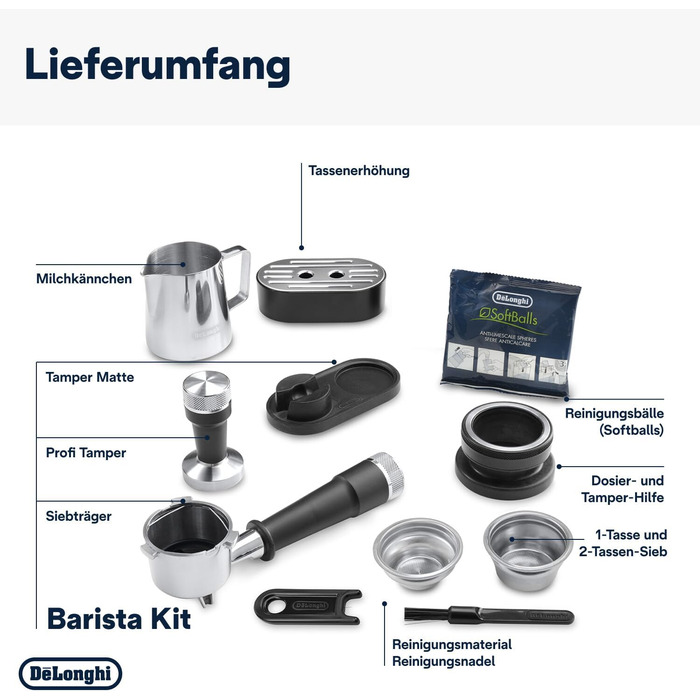 De'Longhi La Specialista Arte EC9155.MB Portafilter Espresso Machine, Espresso Machine with Grinder, 8 Grind Settings, 15 Bar, 3 Temperatures, Milk Frothing Wand, 1300 W, 1.5 L Tank, Stainless Steel/Black including Barista Kit. No Cold Brew Function. Espresso Machine Stainless Steel/Black