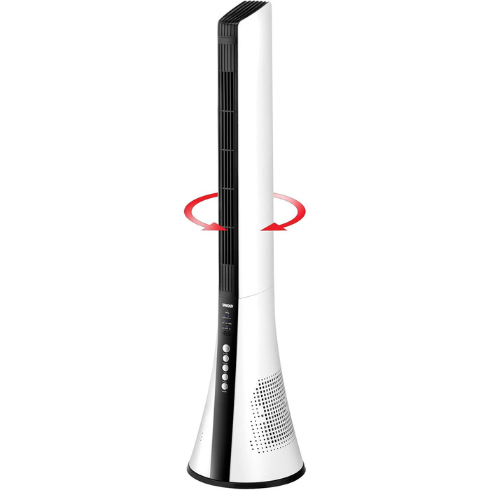 Турбовентилятор UNOLD 86890 View - білий, з осциляцією 60°, таймером, 3 швидкості, режими сну/нормальний/натуральний, з пультом керування