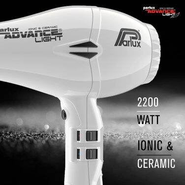 Фен Parlux Profi-Ionen Advance Light Ionic & Ceramic (білий) без Softstyler