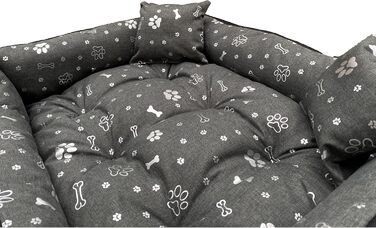 Крісло-ліжко для собак Dogs4Life Velours, 135 x 100 см | Ортопедичне, водонепроникне, з бортиком | Підходить для великих собак | Зелений велюр