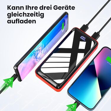 Power Bank Bextoo 27000mAh 22.5W PD Червоний - Зовнішній акумулятор для телефону