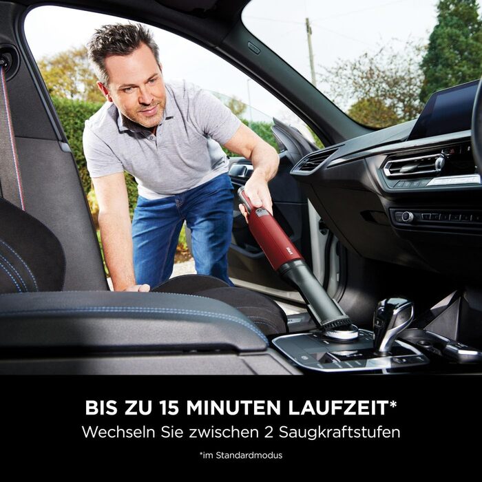 Shark WandVac 2.0 Бездротовий міні-пилосос, ручний, WV270EU. Компактний, легкий, з насадкою для щілин та універсальною насадкою. Час роботи: 15 хвилин, помаранчевий колір.