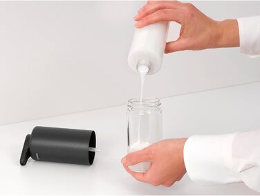 Brabantia Набір дозаторів для мила та миючих засобів, 2 шт., металевий, сірий Infinite Grau, 2 x 200 мл