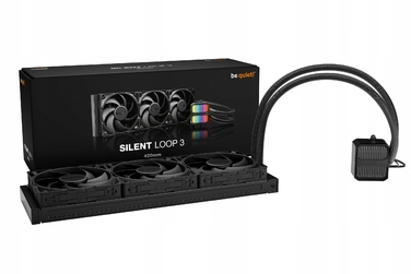 Рідинне охолодження be quiet! Silent Loop 3 420 мм ARGB, 3 вентилятори PWM