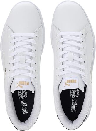 Кросівки Puma Smash V2 LS - унісекс, білий/темно-синій/золотий, 43 EU