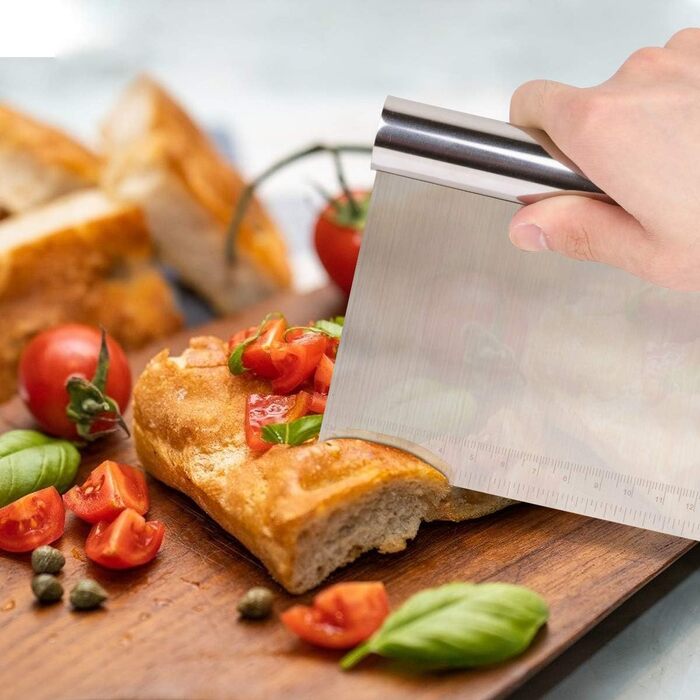 Набір карт для тіста Vicloon (3 шт.) з нержавіючої сталі, картки для розкачування тіста, скребки для тіста, для тортів, піци, хліба, кухонні аксесуари, сріблясті