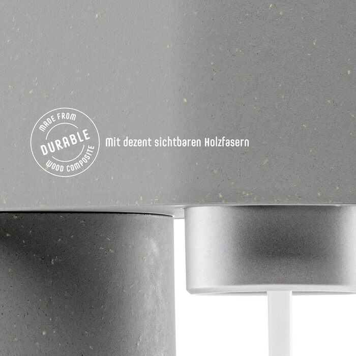 Mysoda Pack Woody: Газова машина для води з екологічного дерева, з пляшкою PET без BPA та CO2 балончиком (сірий)