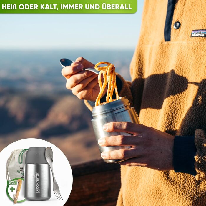 Термоконтейнер для їжі дитячий 530 мл, нержавіюча сталь, BPA-free, без витоку, з клапаном, для миття в посудомийній машині, сріблястий