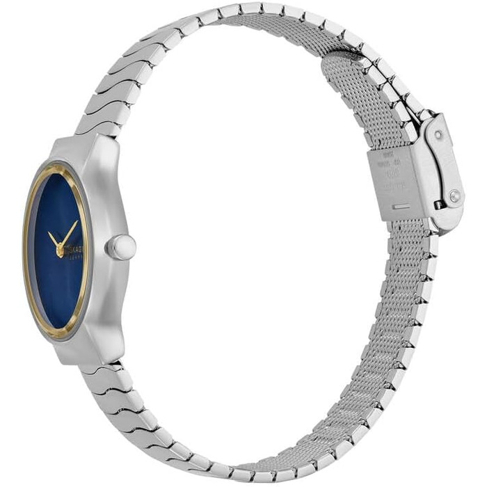 Жіночий наручний годинник Skagen Freja Lille: кварцовий механізм, сталевий ремінець, 26 мм, колір золото та глянцевий чорний